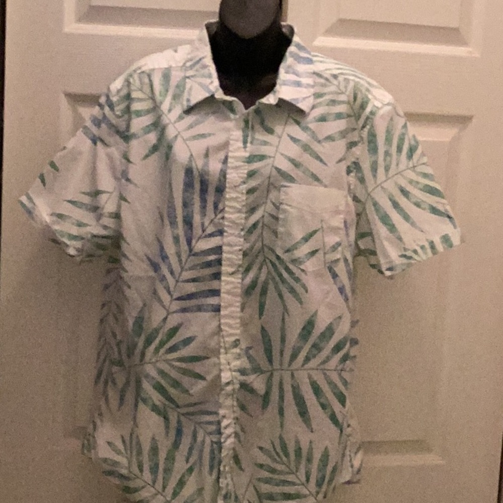 🌴NWT Fitted Lee  Hawaiian Style Shirt Mens‎ Size XL Island Tropical Aloha 🌴